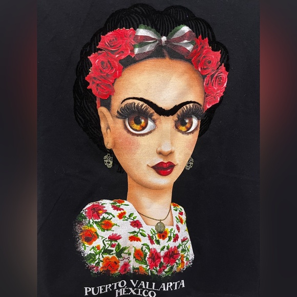 WOMENS FRIDA KAHLO SHIRT - Picture 2 of 4